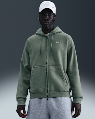 Nike Solo Swoosh Men's Full-Zip Fleece Hoodie. Nike.com